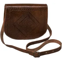 Marrakesch Orient & Mediterran Interior Fes Shopper Leder Dunkel Brown