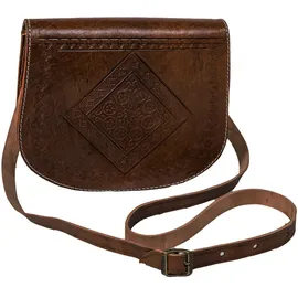 Marrakesch Orient & Mediterran Interior Fes Shopper Leder Dunkel Brown