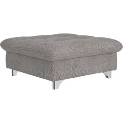 Hocker COTTA "Gemini", grau (taupe), Struktur weich, Hocker