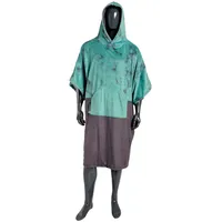 Mdns Change Robe Surf Poncho Unisize Teal Marble UmziehilfeSchnelltrocknend