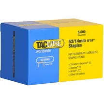 Tacwise 0452 Typ 53/14 mm Verzinkte Heftklammern, 5000 Stück