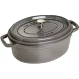 Staub Cocotte 37 cm oval graphitgrau