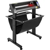 Vevor Vinyl Schneideplotter 720 mm Folienschneider Schnittgeschwindigkeit 800 mm/s, Hobbyplotter Max. Schnittstärke 3 mm, Lcd-anzeige, Schrittmotor, Schneide Druck Plotter Halbautomatisch, 19,7 kg