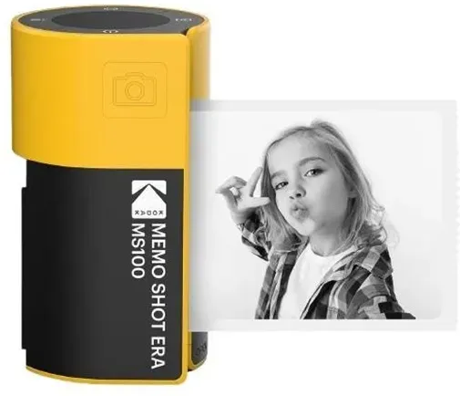 Memo Shot MS100 Instant Camera Bundle (7 Paper rolls) - Yellow