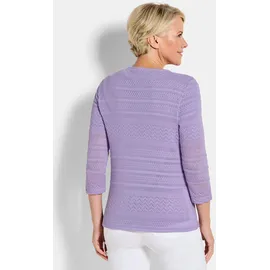 GOLDNER Shirtjacke mit Häkchenverschluss lila 38