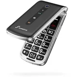 SweetLink F1 Seniorenhandy ohne Vertrag, Klapphandy Senioren Handy Mobiltelefon mit Großen Tasten, 1000 mAh Akku, FM Radio, 2,4 Zoll Display, Dual SIM Handy, 5 SOS Notruftaste Handy für Senioren