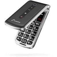 SweetLink F1 Seniorenhandy Ohne Vertrag, Klapphandy Mit Großen Tasten, 1000 mAh Akku, FM Radio, 2,4 Zoll Display, Dual SIM, 5 SOS Notruftaste für Senioren