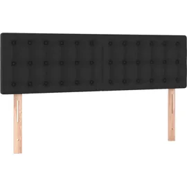 vidaXL Boxspringbett 140 x 190 cm Schwarz