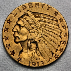 Goldmünze 5 Dollars Indian Head versch. Jahrg. (USA)