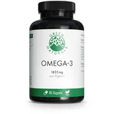 Omega 3 Kapseln hochdosiert vegan - 3336 mg Algenöl - EPA, DHA & DPA - 80 Kapseln - Omega 3 Algenöl