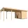 Weka Gartenhaus 225 7,44 x 2,95 m Natur