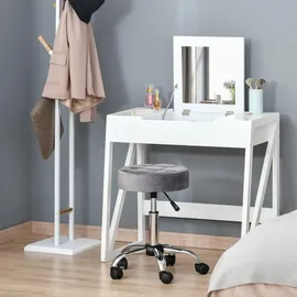 Homcom Salonstuhl mit Rädern Drehbar 35 x 35 x 49-61cm