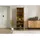 MASSIVMOEBEL24.DE Vitrine LONDON 60 x 40 x 180 cm Beige
