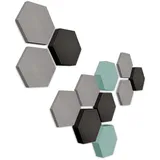platino24 Akustikplatte platino24 Akustikpaneele 12 Elemente Edition LOFT 3D I Ø 300mm bunt