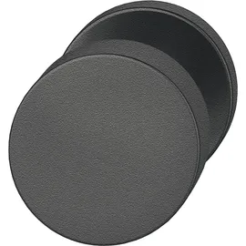 FSB Türknopf 23 0829 03600 FH-AGL fest auf Rosette, Aluminium schwarz matt