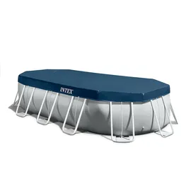 Intex Prism Frame Oval Pool Set 503 x 274 x 122 cm inkl. Filterpumpe 26796GN