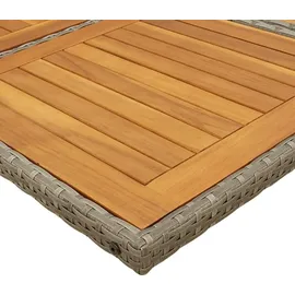 vidaXL Garten-Essgruppe 9-tlg. Grau