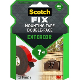 Scotch Scotch-Fix Außenmontageband 411-1950-P, 19 mm x 5 m, 1 Rolle/Packung (Verpackung kann abweichen)