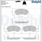 Delphi Bremsbelagsatz, Scheibenbremse LP3144