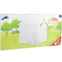 small foot gmbh & co. kg Spielhaus Häuschen aus Bastelkarton zum Bemalen Höhe 88cm