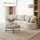 Juskys Sofa Tirano - Ecksofa L-Form, inkl. Kissen, 4-Sitzer Eckcouch, Bouclé Creme &