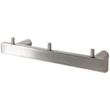 Haku-Möbel HAKU Möbel Wandgarderobe 16744 silber Metall 3 Haken 26,0 x 4,0 cm