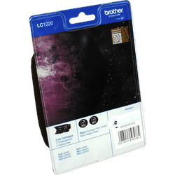 2 Brother Tinten LC-1220BKBP2DR  schwarz
