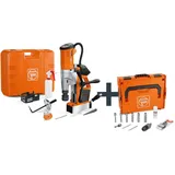 Fein Akku-Universal-Magnet-Kernbohrmaschine bis 35 mm mit Anwenderset AKBU 35 PMQW AS Construction-Site Set 3/4 in Weldon/HSS NOVA 50
