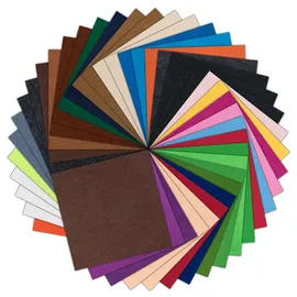 loklik Felt Sheet Bundle 1.0 mm, - Mix Color - 42 pack