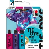 Marabu Batikfarben Set Trend 3 St. 80 ml Lila/Mehrfarbig