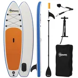 Outsunny Stand Up Paddling Board Set Aufblasbar 305cm SUP Board mit Paddel