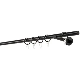 ONDECO 20mm,1-läufig,Rohr,Wandträger 12cm,Endstück match Farbe: Schwarz, Größe: 330cm