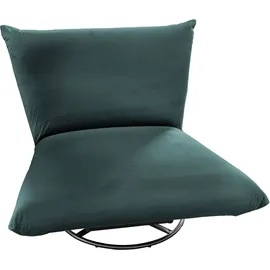 INOSIGN Drehsessel »Cremona« 360° drehbar mit Metallfuß blau