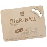 Herz & Heim® Männer-Geschenk Bierkastensitz Deckel mit persönlicher Gravur Bier-Bar