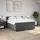 vidaXL Boxspringbett 180 x 200 cm Dunkelgrau