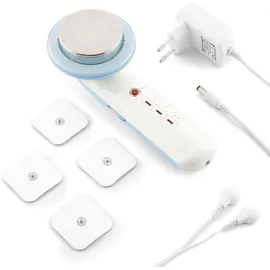 InnovaGoods CellyMax 3-in-1 Anti Cellulite Massagegerät mit Infrarot und Elektrostimulation Anti-Cellulite-Massagegerät (Reacondic - Weiß