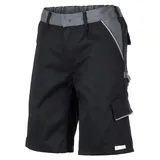 Arbeitsshorts "HIGHLINE" 285g/m2 Canvas-Besatz - XXL - schwarz/schiefer/zink