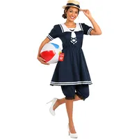 Fun Shack Damenkostüm Retro Badeanzug 20er Jahre, Gestreift, Nostalgie, Perfekt für Fasching und Karneval, S