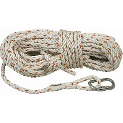 3M PROTECTA Seil für mitlaufendes Auffanggerät Cobra, Länge: 30 m, gedrehtes Seil 14 mm , AJ501 Karabiner Öffnungsweite 17 mm, 30,0 m