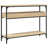 vidaXL Konsolentisch mit Ablage Sonoma-Eiche 100x29x75cm Holzwerkstoff - Braun