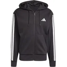 adidas Essentials 3-Streifen Kapuzensweatjacke Herren Schwarz/Weiß 4XL