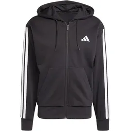 adidas Essentials 3-Streifen Kapuzensweatjacke Herren Schwarz/Weiß 4XL