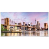 wall-art Poster »Manhattan Skyline Brooklyn Bridge«, New York, (1 St.), bunt