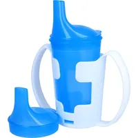 CareLiv Einnehmebecher 2 Griffe 2 Deckel 4+12mm blau