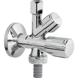 Kombi-Eckventil COMFORT (Ausführung: Schell Kombi-Eckventil Comfort Griff-Fettoberteil + RV 1/2'' nicht selbstdichtend)
