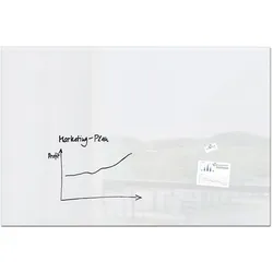 Sigel Glas Magnetboard Artverum 180x120 cm Magnet Tafel Whiteboard Board weiß