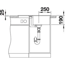 Blanco METRA 45 S Compact SILGRANIT softweiß | Schwarz