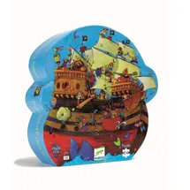 Djeco DJ07241 Formen Puzzle: Barbarossa's boat - 54 Teile