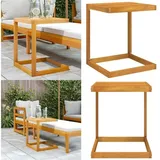 C-tisch 42x40x50 Cm Massivholz Akazie - Esszimmertisch - Wohnzimmertisch - Holztisch - Couchtisch - Akzenttisch - Home & Living