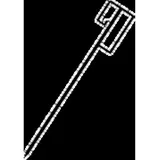 Absperrhalter geschlossene Ausführung 1250 x 14mm - rot